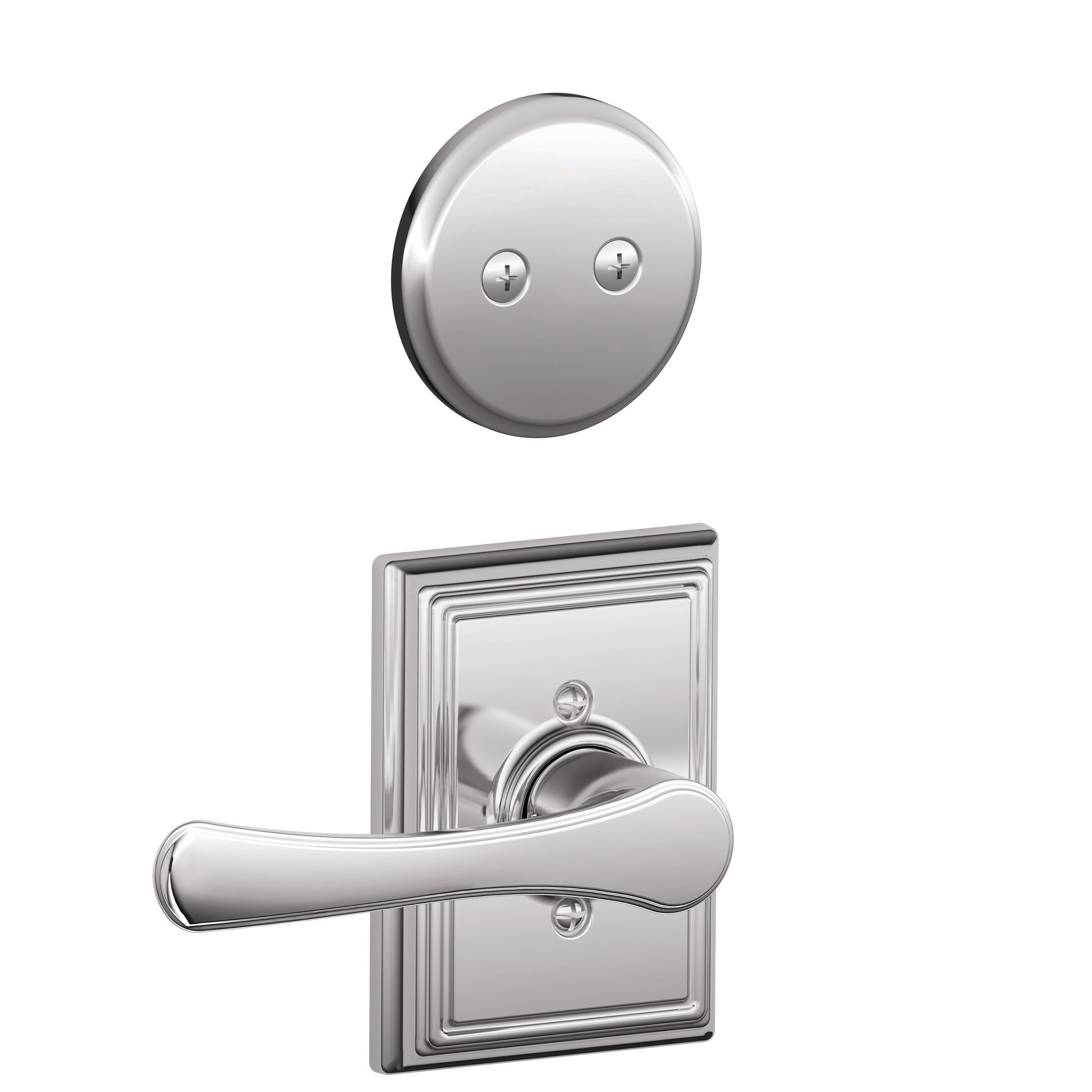 Schlage Avila Inactive Interior Lever Addison Rosette Dummy Entry